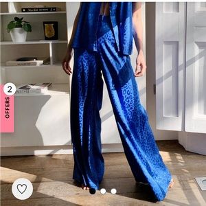 Nasty Gal High Waisted Satin Pants!